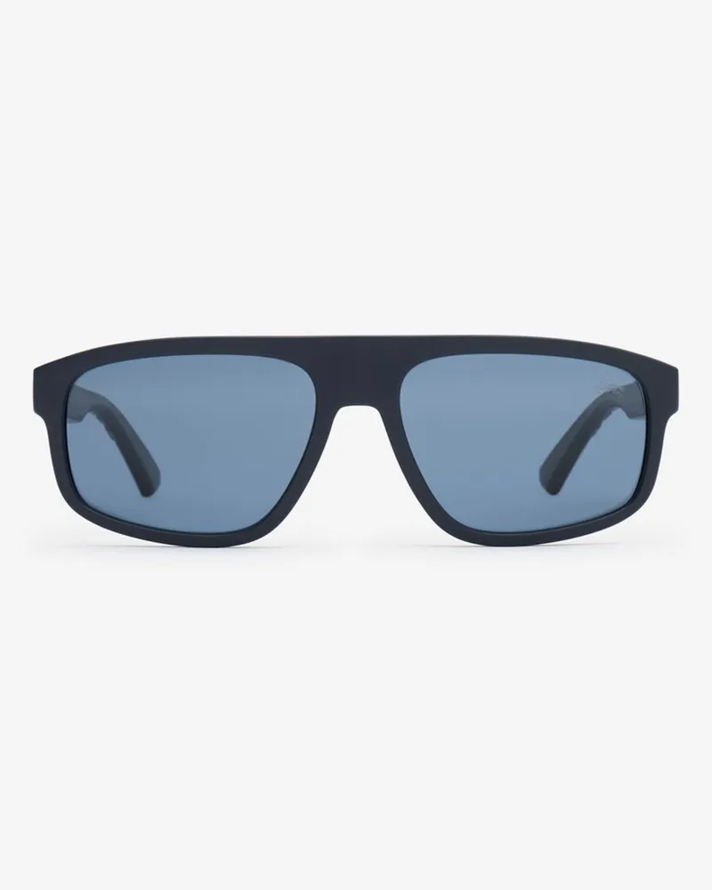 Burberry Strukturierte Sonnenbrille mit rechteckiger Fassung in Check Blue