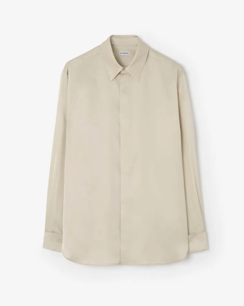 Burberry Legeres Seidenhemd Clam-beige