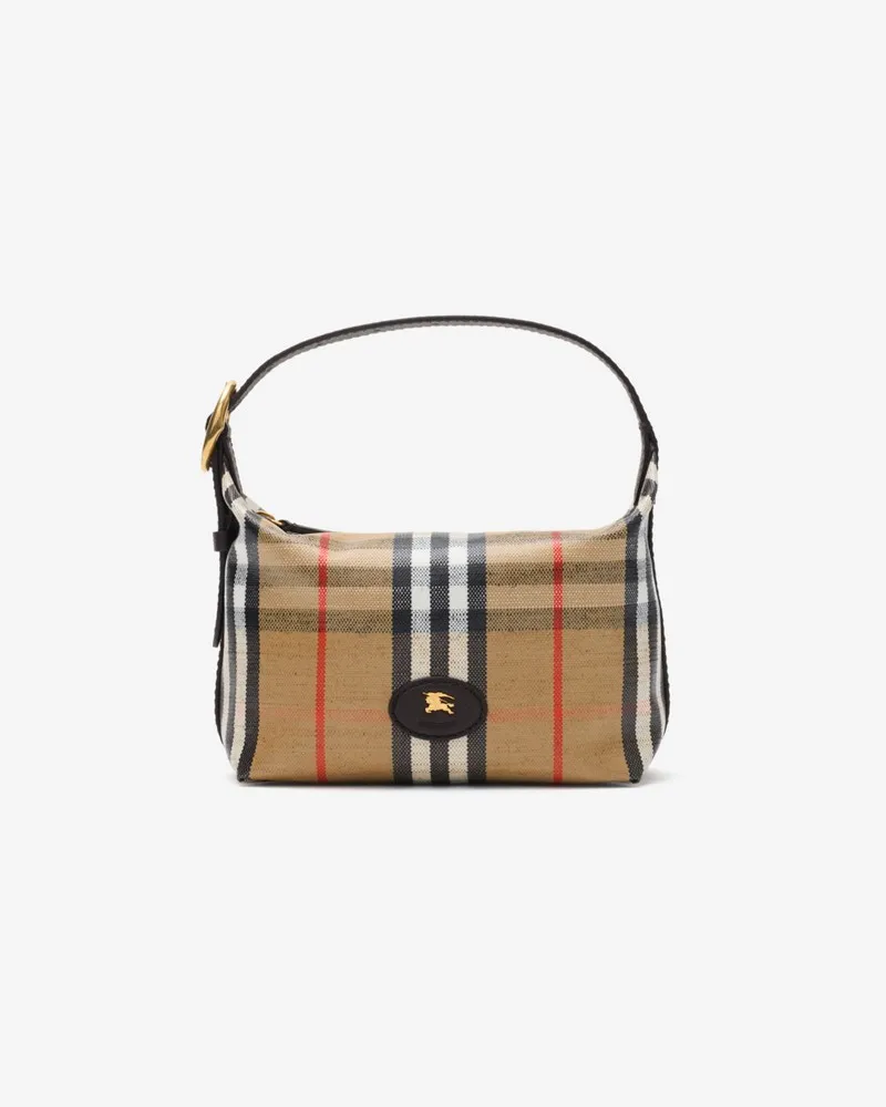 Burberry Reisetasche „Highlands“ im Kleinformat Sand
