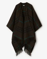 Burberry Woll-Kaschmir-Cape in Check Snug