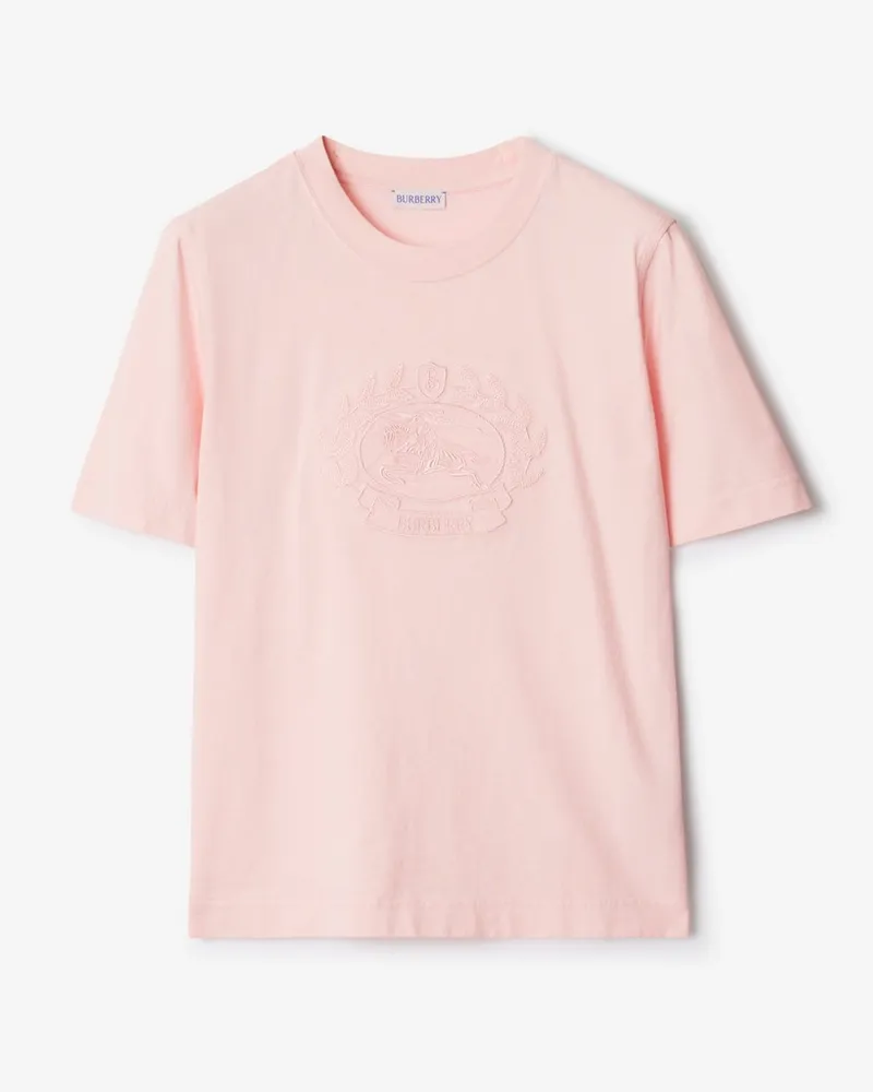Burberry Baumwoll-T-Shirt mit EKD-Motiv , Size Cameo-rosa