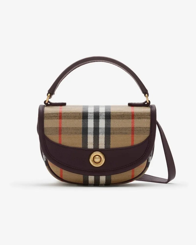 Burberry Tasche „Highlands“ im Kleinformat Sand-beige
