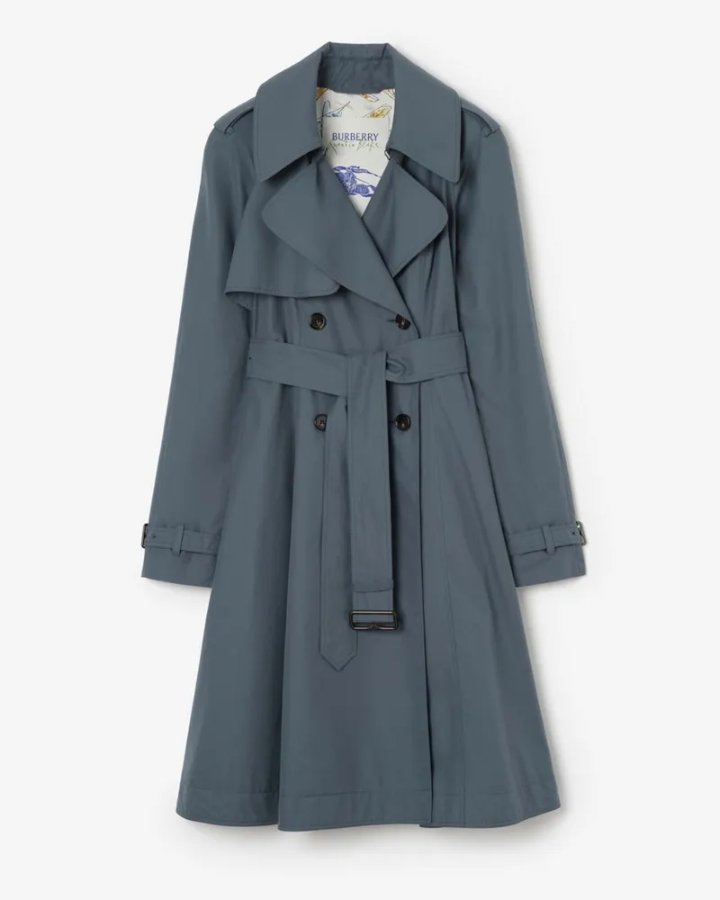 Burberry Langer Trenchcoat „Pembury“ aus Tropen-Gabardine , Size Seafarer