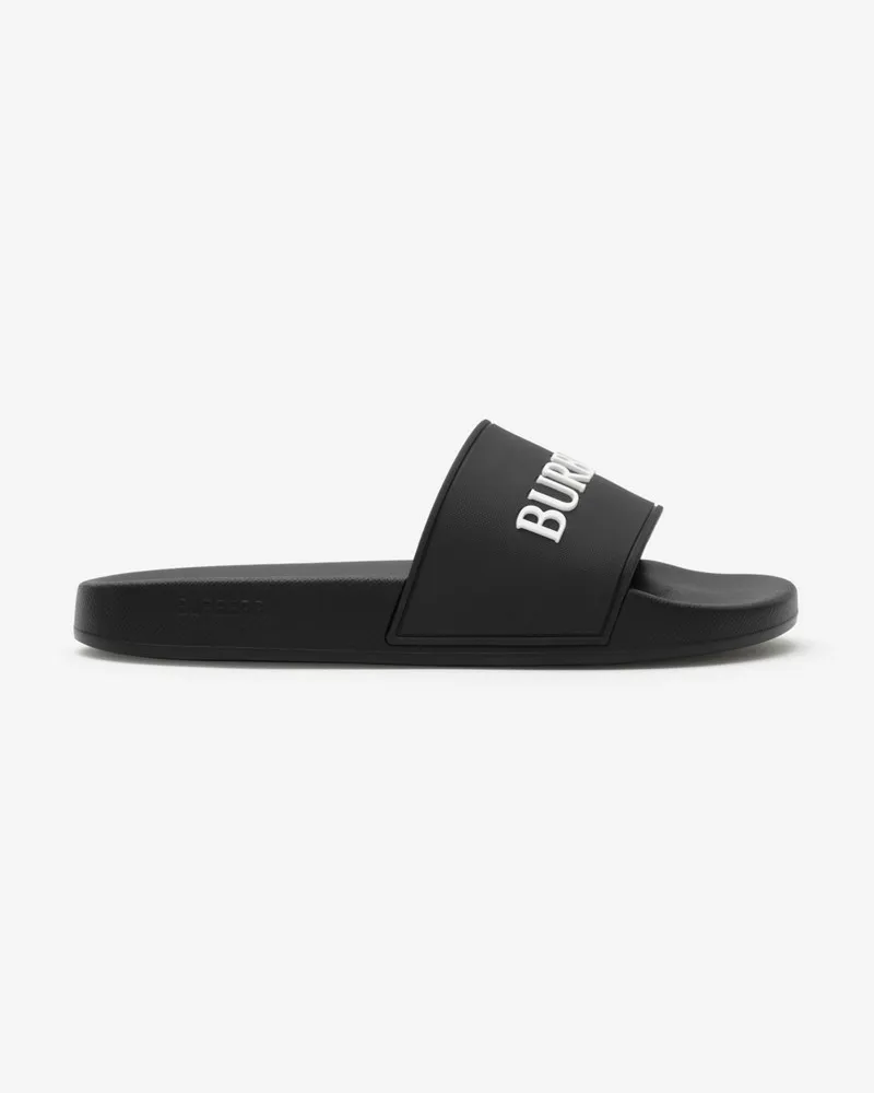 Burberry Slides mit Logo , Size Black