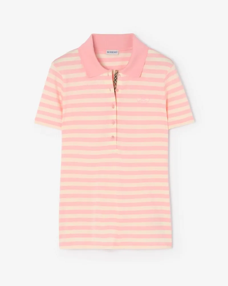 Burberry Baumwoll-Poloshirt im Streifenmuster Candy