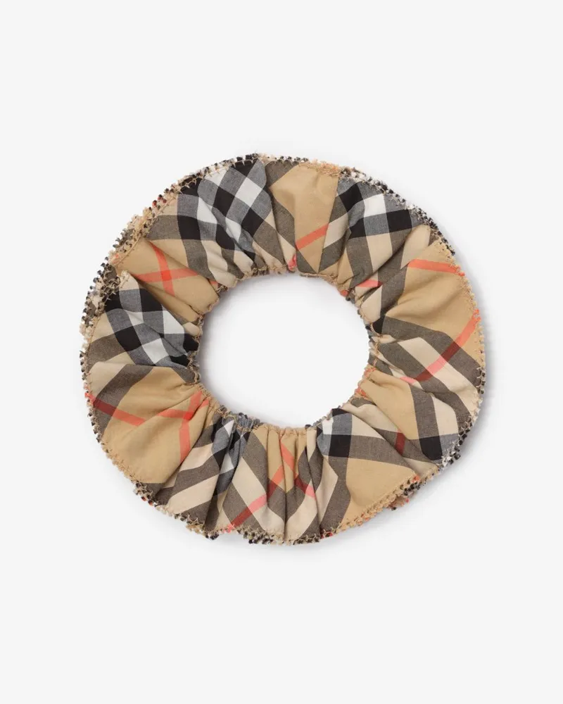 Burberry Baumwollscrunchie in Check , Size Sand
