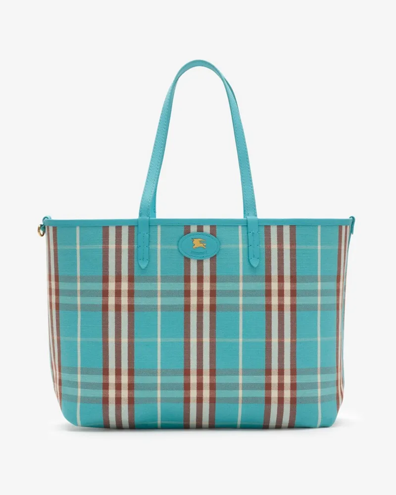 Burberry Mittelgroße wendbare Henkeltasche „Bloomsbury Atom-blau
