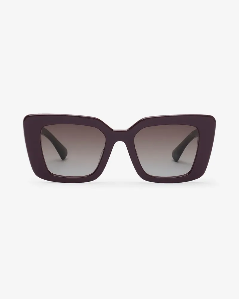 Burberry Cat-Eye-Sonnenbrille mit EKD-Motiv Plum-violett
