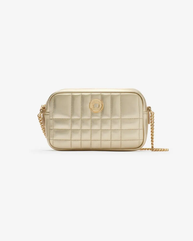 Burberry Crossbody-Tasche aus gestepptem Leder Champagne-beige