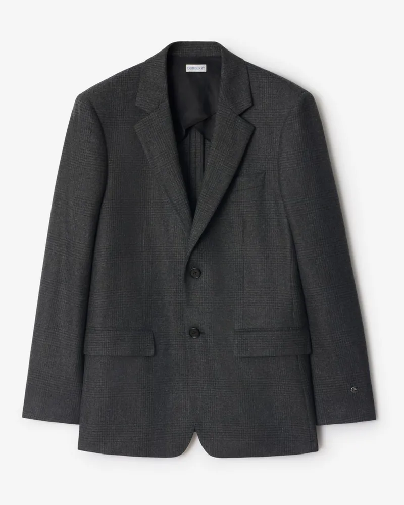 Burberry Jackett aus Wolle und Kaschmir mit Karomuster Loden