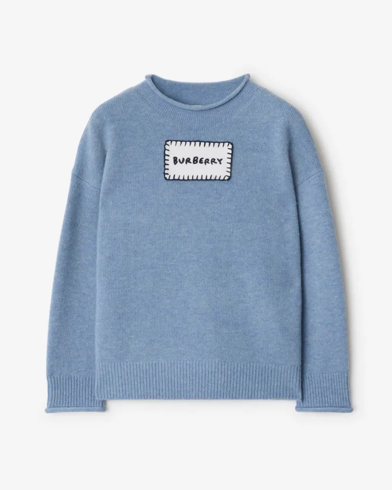 Burberry Wollpullover mit Logo Pool