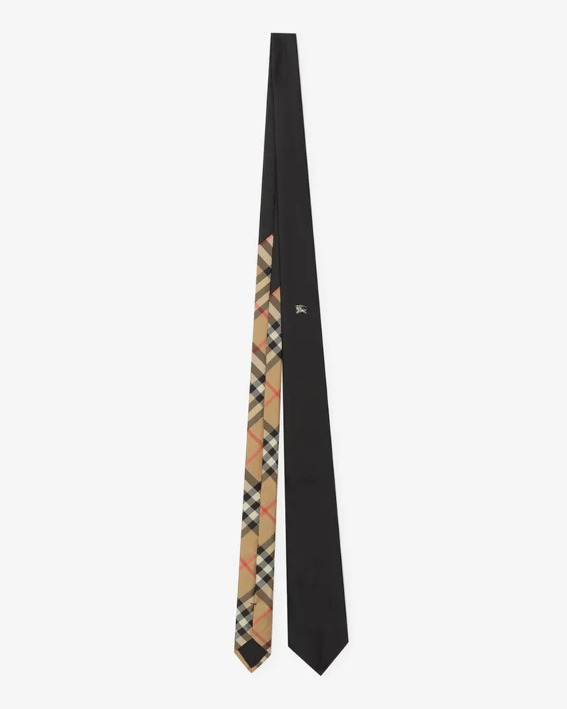 Burberry Seidenkrawatte mit Knight Schwarz