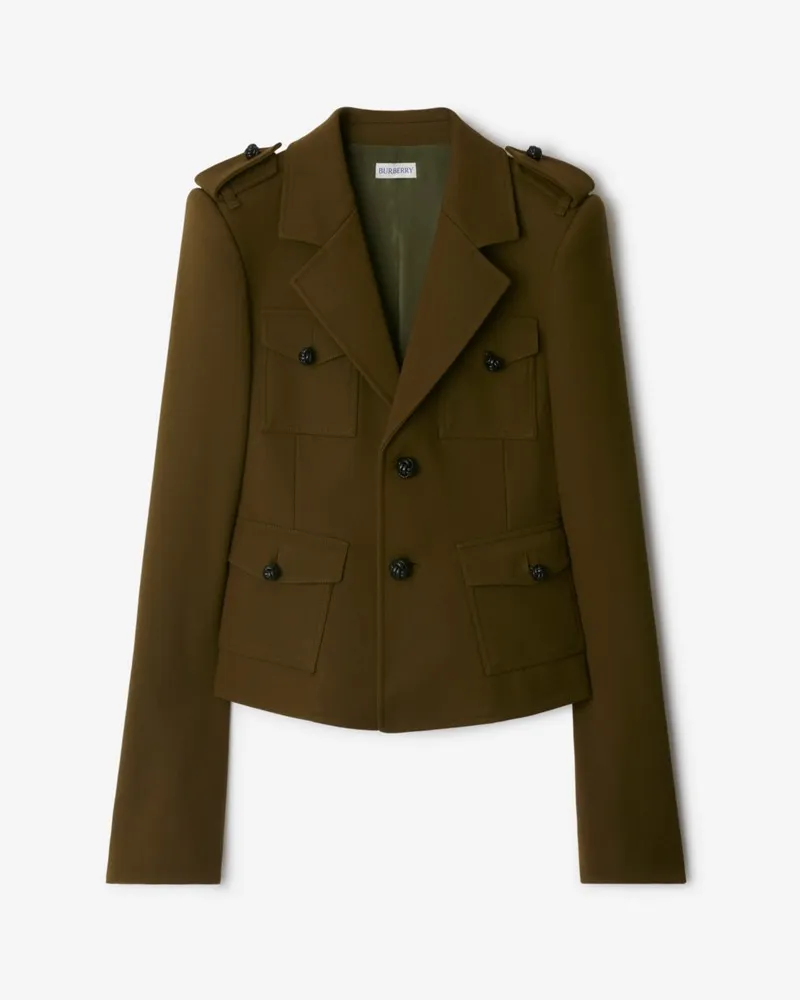 Burberry Nylon-Wollmisch-Jackett Furrow