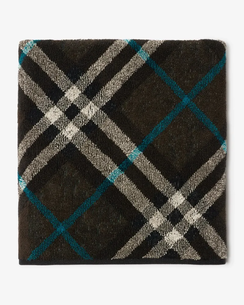 Burberry Baumwollhandtuch in Check Snug