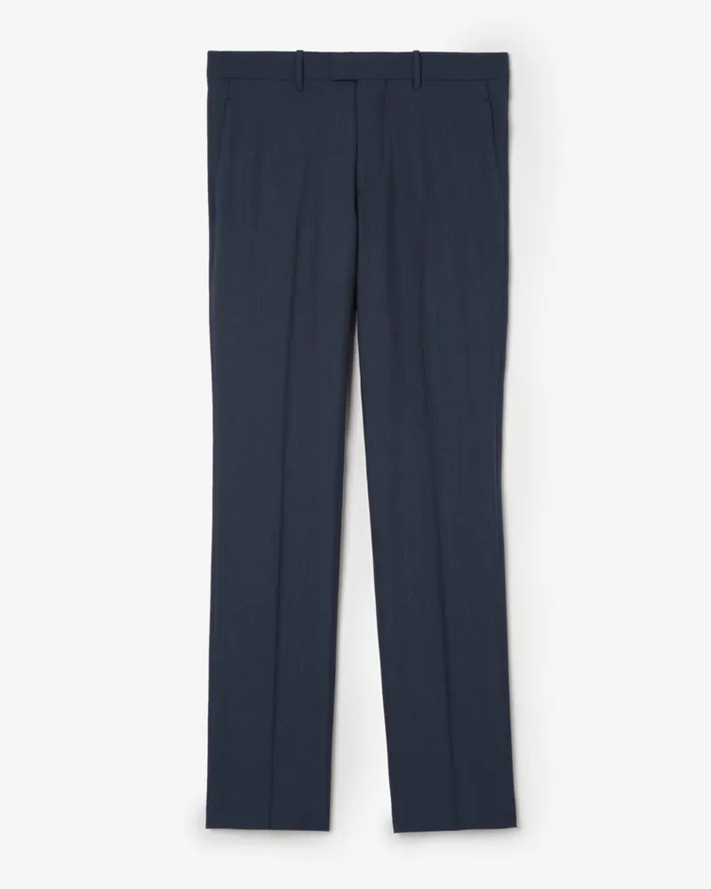 Burberry Elegante Wollhose „Bond“ , Size Blau