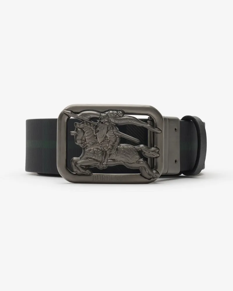 Burberry Wendegürtel „Rider“ in Check , Size Black