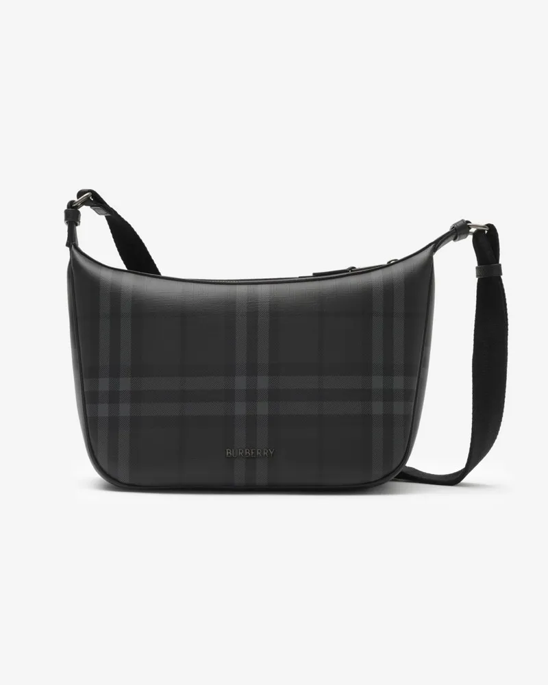 Burberry Schultertasche „City Check Iron-grau