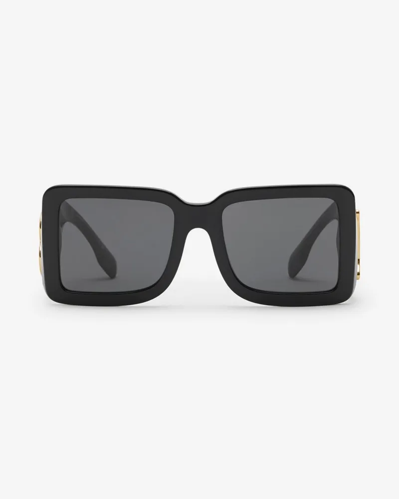 Burberry TB-Sonnenbrille mit eckiger Fassung Schwarz