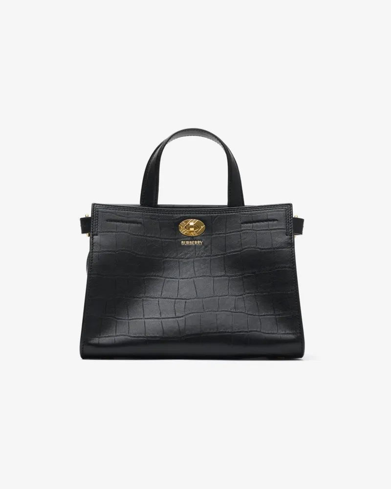 Burberry Henkeltasche „Cotswolds“ im Kleinformat Black
