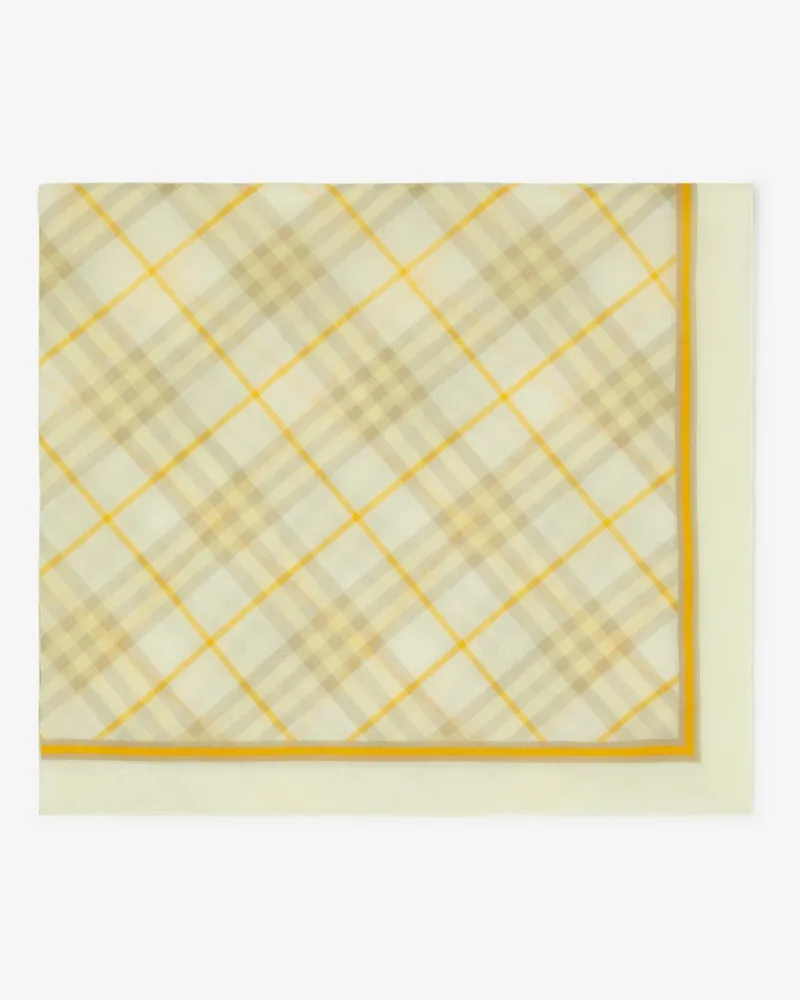 Burberry Baumwollschal in Check Wheat