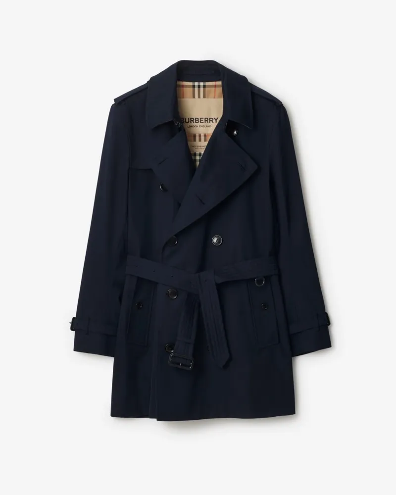 Burberry Kurzer Heritage-Trenchcoat „Kensington Kohleblau