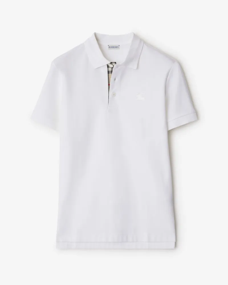 Burberry Baumwoll-Poloshirt Weiß
