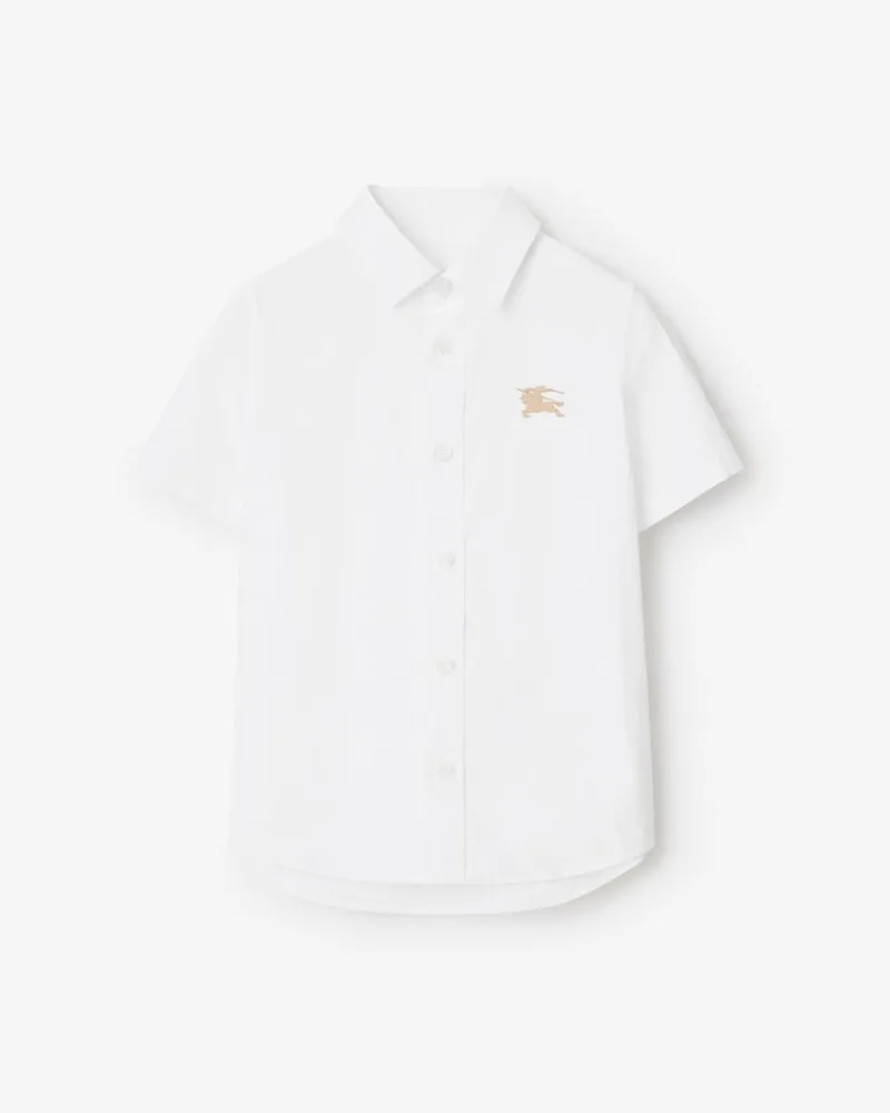 Burberry Stretchbaumwollhemd Weiß