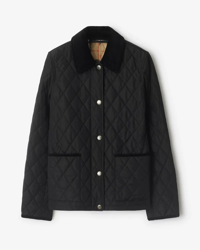 Burberry Nylon-Steppjacke Schwarz