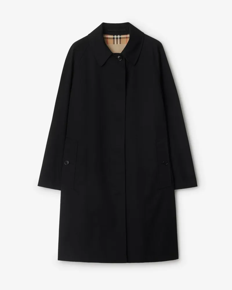 Burberry Mittellanger Heritage-Car Coat „Camden“ , Size Black