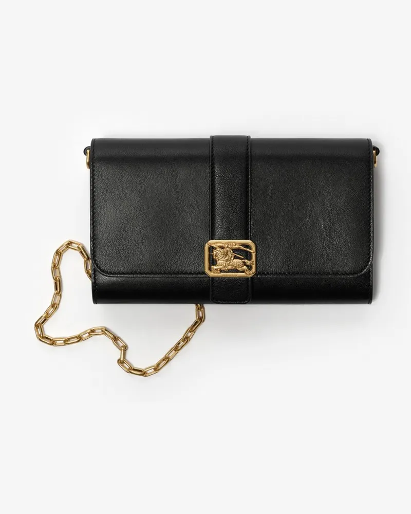 Burberry Brieftasche „Rider“ mit Kettenriemen Black