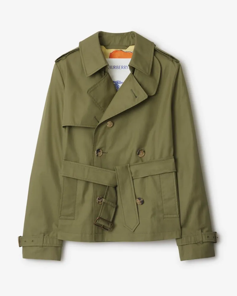 Burberry Trenchjacke aus Gabardine mit Highgrove-Motiv Wreath