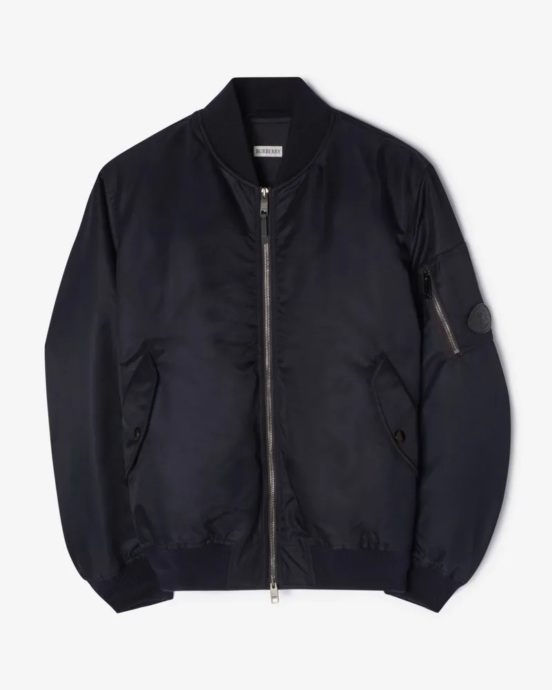 Burberry Nylon-Bomberjacke „Heston Marineblau
