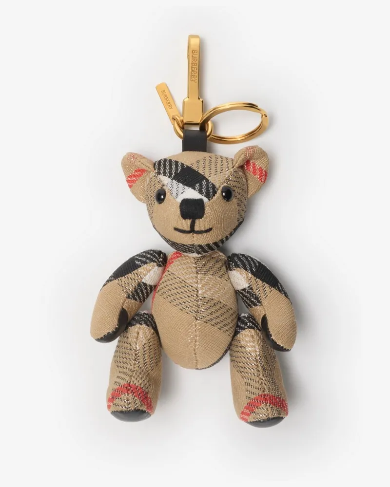 Burberry Thomas Teddybär-Anhänger Sand
