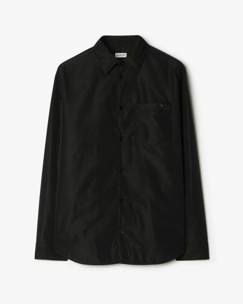 Burberry Hemdjacke aus Nylon Black