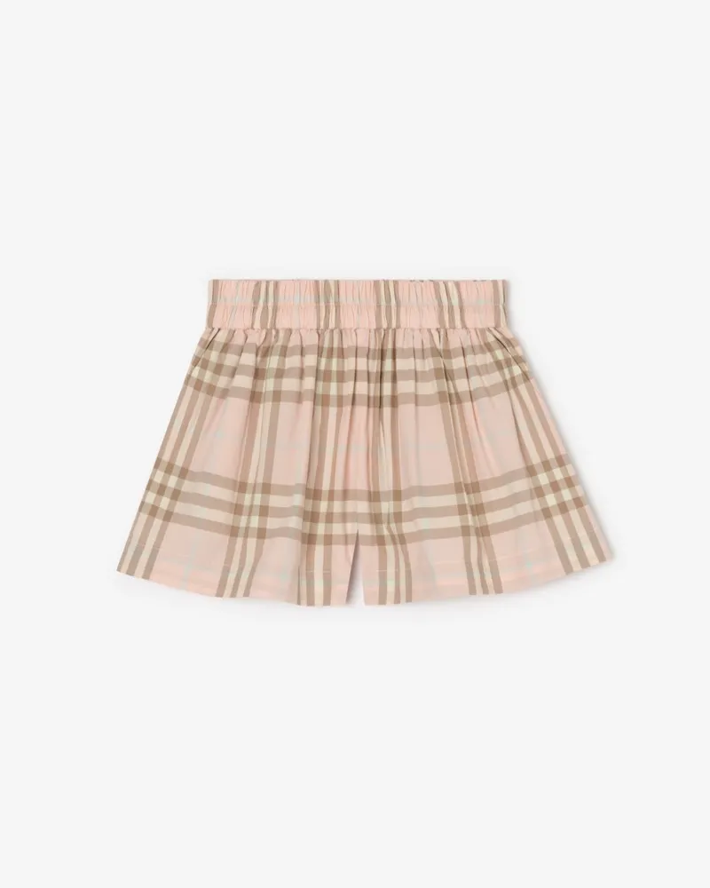 Burberry Baumwollshorts in Check , Size Vintage-rosa
