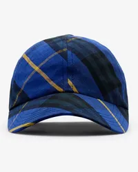 Burberry Leinen-Basecap in Check Leuchtendes