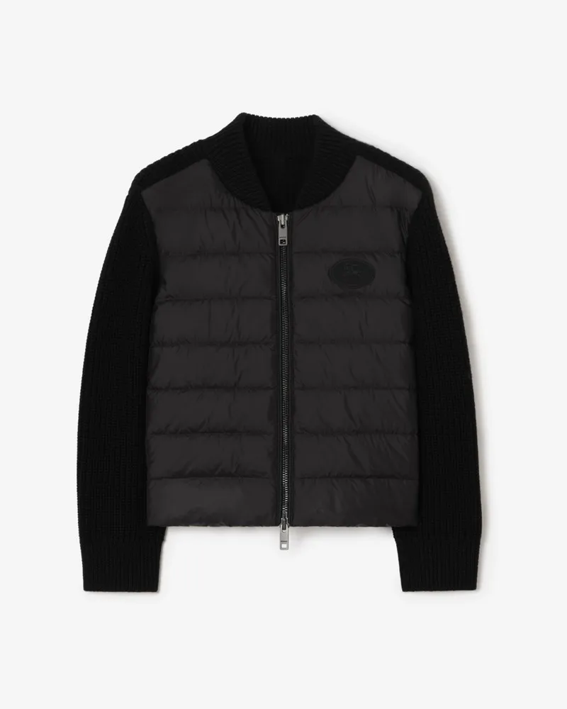 Burberry Wattierte Wolljacke , Size Black