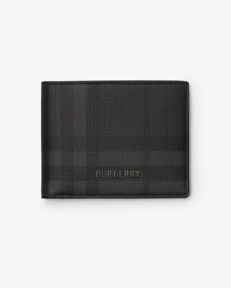 Burberry Schmale Faltbrieftasche „City“ in Check Iron
