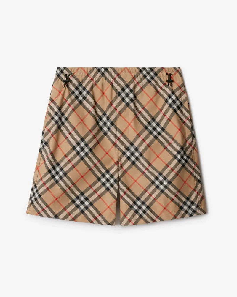 Burberry Shorts in Check Sand