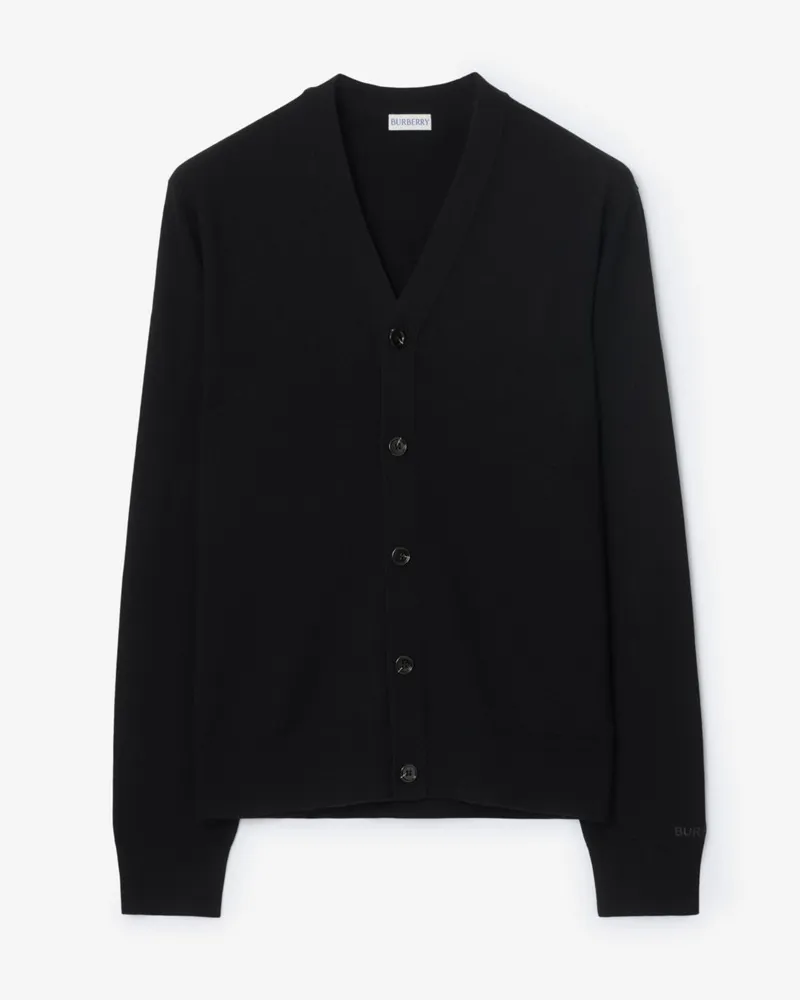 Burberry Wollcardigan Schwarz