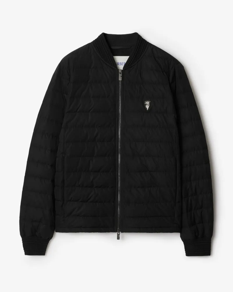 Burberry Wattierte Jacke Schwarz
