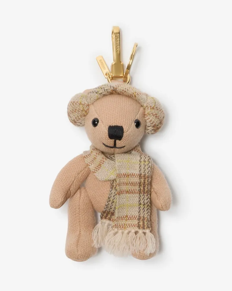 Burberry Thomas Teddybär-Anhänger Teetassenrosa