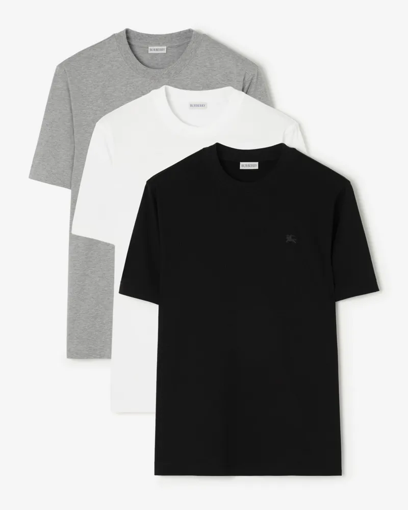 Burberry Baumwoll-T-Shirt - Dreierpack , Size Multicolour