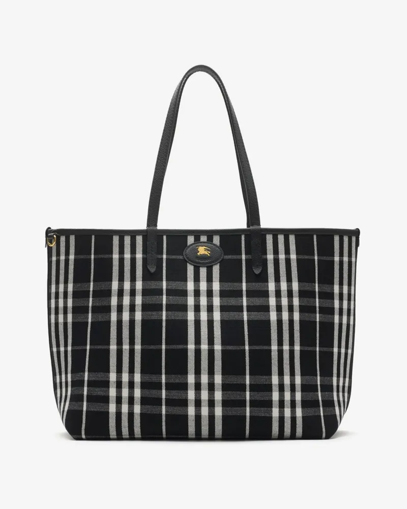 Burberry Mittelgroße wendbare Henkeltasche „Bloomsbury Black