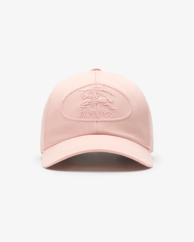 Burberry Gabardine-Basecap mit Knight Stamp Flora