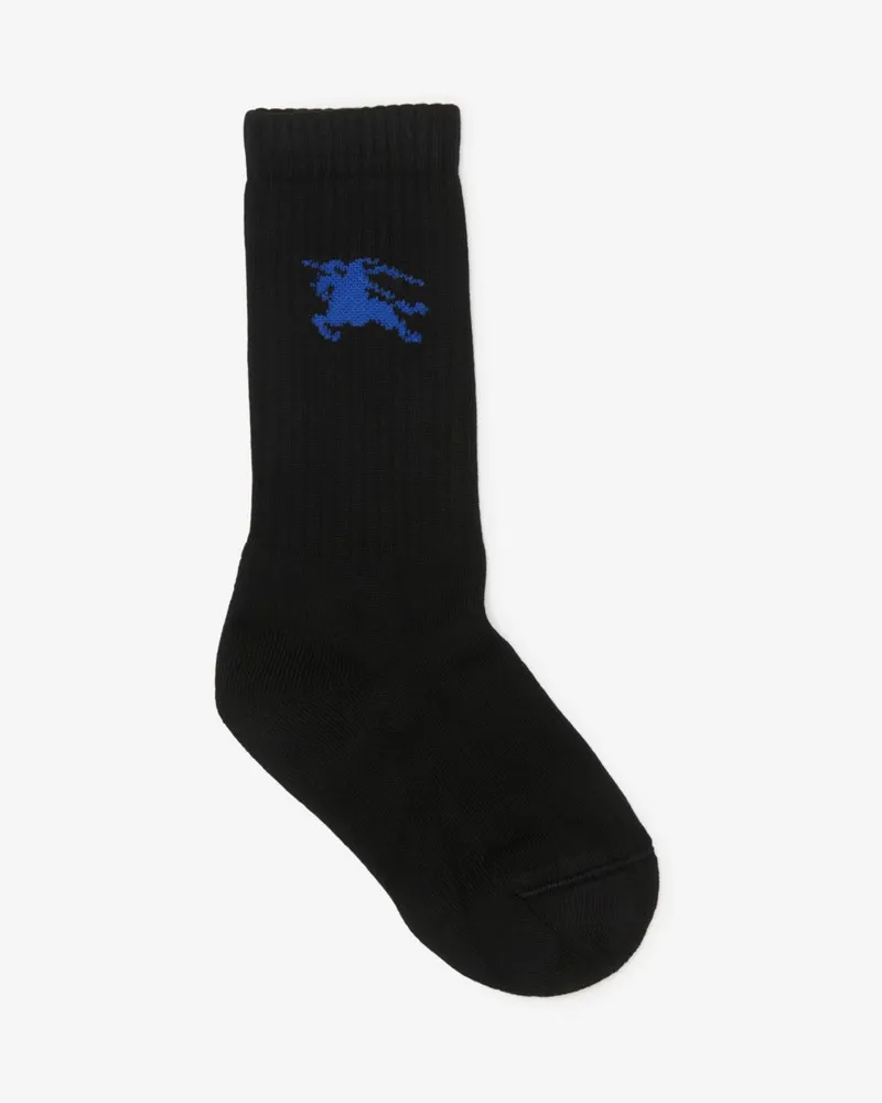 Burberry Baumwollmisch-Socken im Rippstrick Schwarz