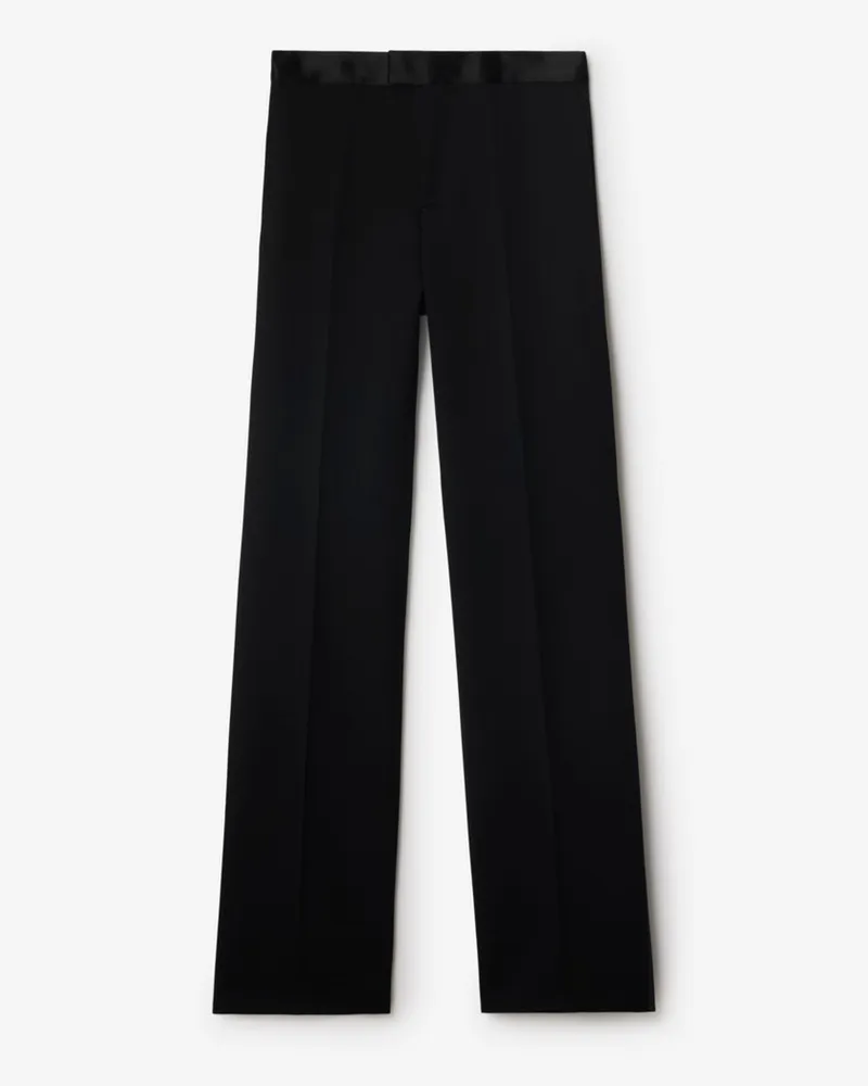 Burberry Smokinghose aus Wolle Schwarz