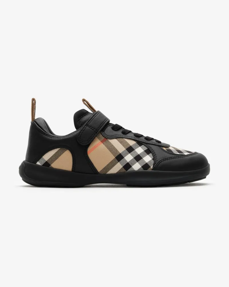 Burberry Sneaker „Matrix“ aus Leder mit Check , Size Schwarz