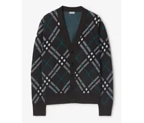 Woll-Mohairmisch-Cardigan in Check