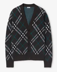 Burberry Woll-Mohairmisch-Cardigan in Check Snug